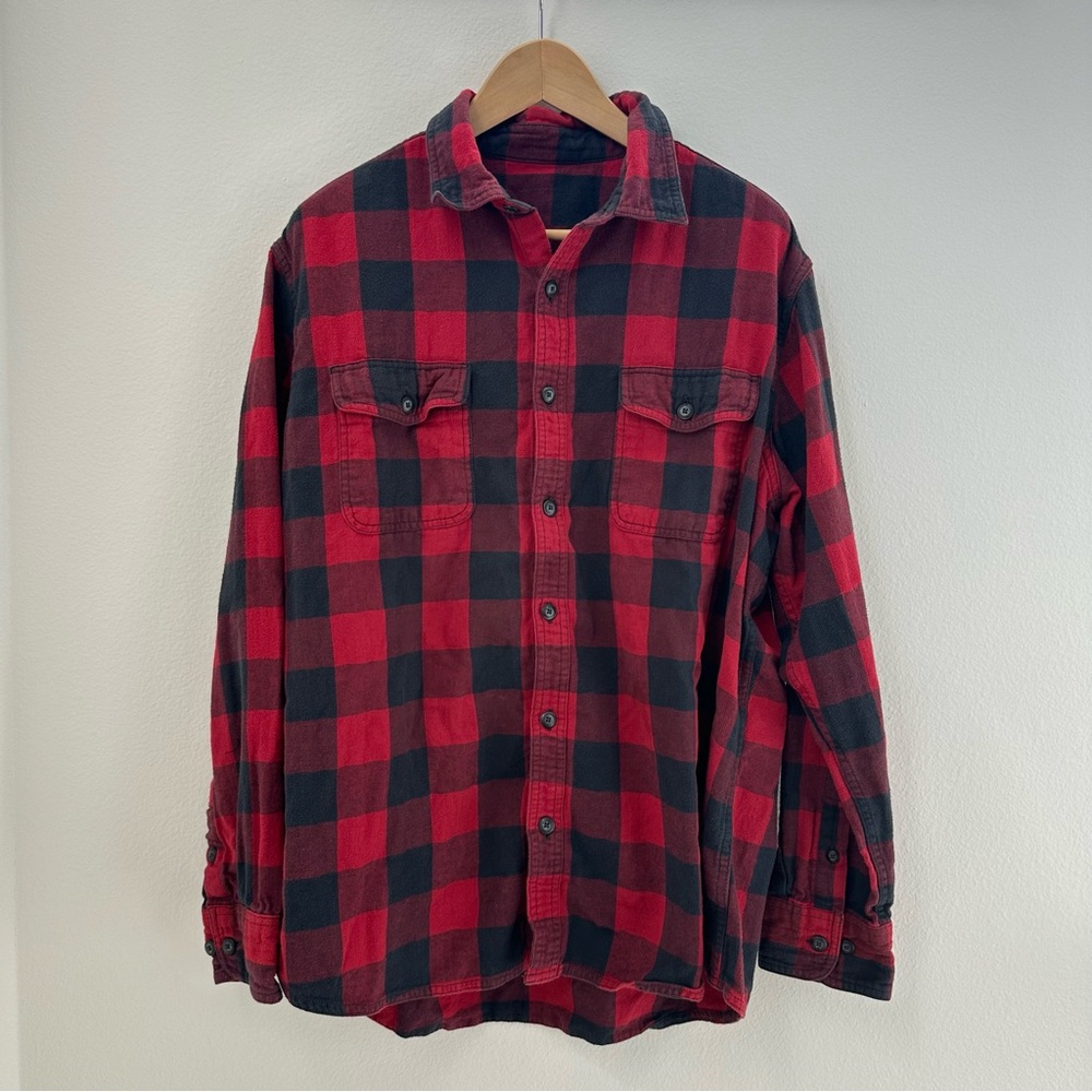 Grunge Oversized Flannel Plaid Button Shirt